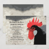 Rooster Uitnodiging (Voorkant / Achterkant)