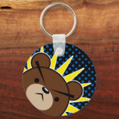 Rooster van bruin Beer Sleutelhanger (Voorkant)
