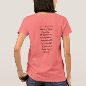 Rooster van de bruiloft 2011 T-shirt (Achterkant)