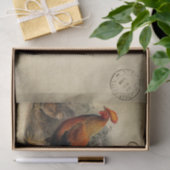 Rooster van de Franse stijl Carte Postale Tissuepapier (Geschenk)