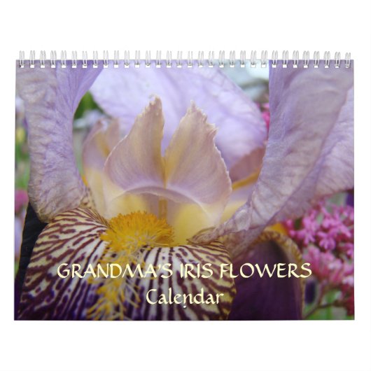 Rooster van de IRIS-bloemen van GRANDMA Kalender (Hoes)