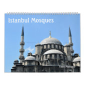Rooster van de muur van Istanbul Mosques Kalender (Hoes)