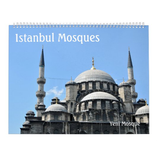 Rooster van de muur van Istanbul Mosques Kalender (Hoes)