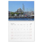 Rooster van de muur van Istanbul Mosques Kalender (Jan 2026)