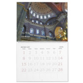 Rooster van de muur van Istanbul Mosques Kalender (Feb 2026)