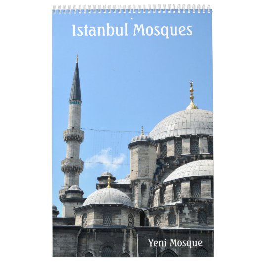 Rooster van de muur van Istanbul Mosques Kalender (Hoes)