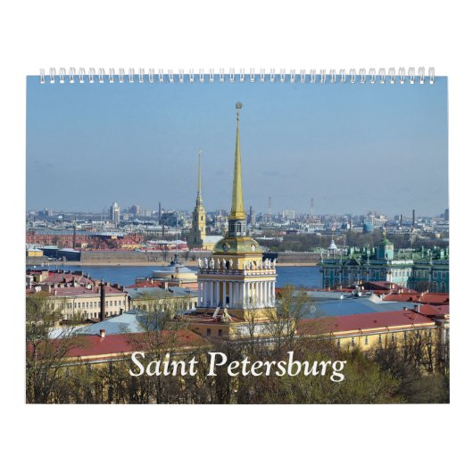Rooster van de muur van Sint-Petersburg Kalender (Hoes)