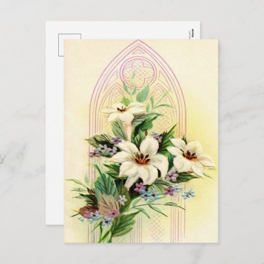  rooster van de paaskerk feestdagenkaart (Voorkant / Achterkant)