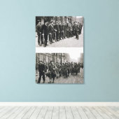 Rooster van de Spartacisten (top) Revolutionair Canvas Afdruk (Insitu (Houten vloer))