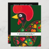 Rooster van de uitnodiging van Barcelos Nr 02 (Voorkant / Achterkant)