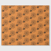 Rooster van gesmolten spin- en webhalloween cadeaupapier (Vlak)