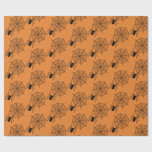 Rooster van gesmolten spin- en webhalloween cadeaupapier (Vlak)