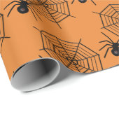 Rooster van gesmolten spin- en webhalloween cadeaupapier (Rol Hoek)