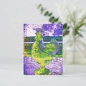  rooster van glas 2 briefkaart (Staand voorkant)