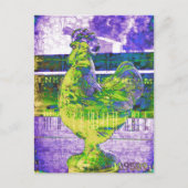  rooster van glas 2 briefkaart (Voorkant)