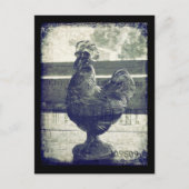  rooster van glas briefkaart (Voorkant)