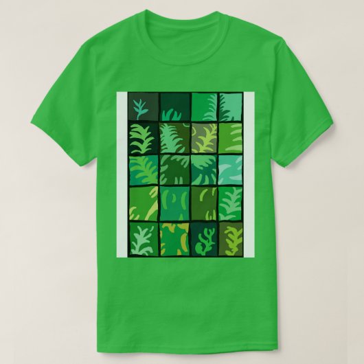 Rooster van groen t-shirt (Design voorkant)