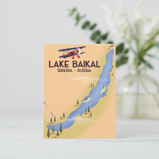 Rooster van het Baikal Siberia-Russische reisposte Briefkaart (Staand voorkant)