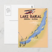 Rooster van het Baikal Siberia-Russische reisposte Briefkaart (Voorkant / Achterkant)