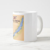 Rooster van het Baikal Siberia-Russische reisposte Grote Koffiekop (Voorkant rechts)