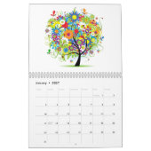 Rooster van kunstbomen kalender (Jan 2027)