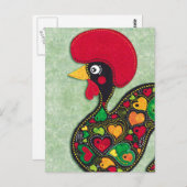 Rooster van Portugal Briefkaart (Voorkant / Achterkant)