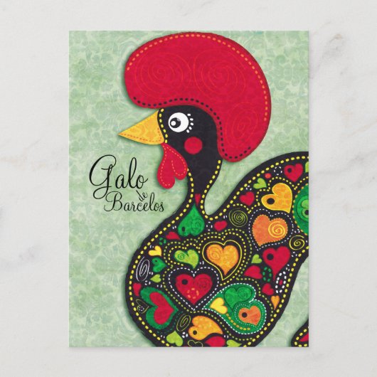 Rooster van Portugal - Galo de Barcelos Briefkaart (Voorkant)