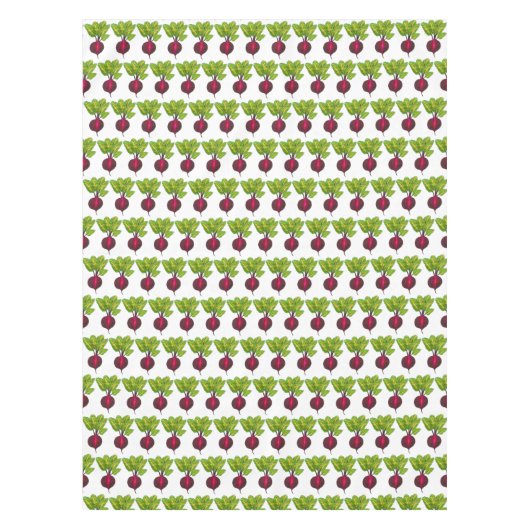 Rooster van roet van rode biet tafelkleed (Voorkant)