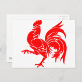 Rooster van Wallonië. Briefkaart (Voorkant / Achterkant)