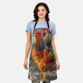 Rooster Vibes Farm Life Schort (Gedragen)