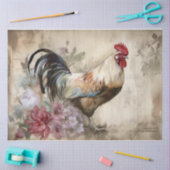 Rooster vier tissuepapier (Craft)