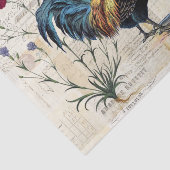 Rooster Vine Frans Weefselpapier Tissuepapier (Detail)