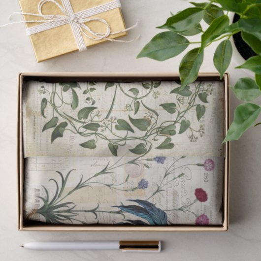 Rooster Vine Frans Weefselpapier Tissuepapier (Geschenk)