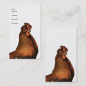 Rooster Visitekaartje (Voorkant / Achterkant)