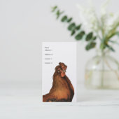 Rooster Visitekaartje (Staand voorkant)