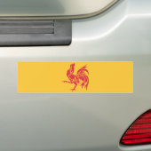 Rooster (vlag Wallonië) Bumpersticker (Op auto)