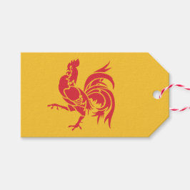 Rooster (vlag Wallonië) Cadeaulabel
