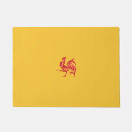 Rooster (vlag Wallonië) Deurmat