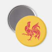 Rooster (vlag Wallonië) Magneet (Voorkant / Achterkant)