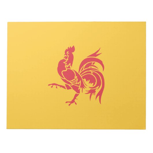 Rooster (vlag Wallonië) Notitieblok (Voorkant)