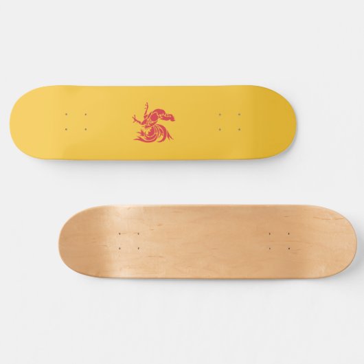 Rooster (vlag Wallonië) Persoonlijk Skateboard (Horizontaal)