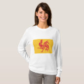 Rooster (vlag Wallonië) T-shirt (Voorkant volledig)
