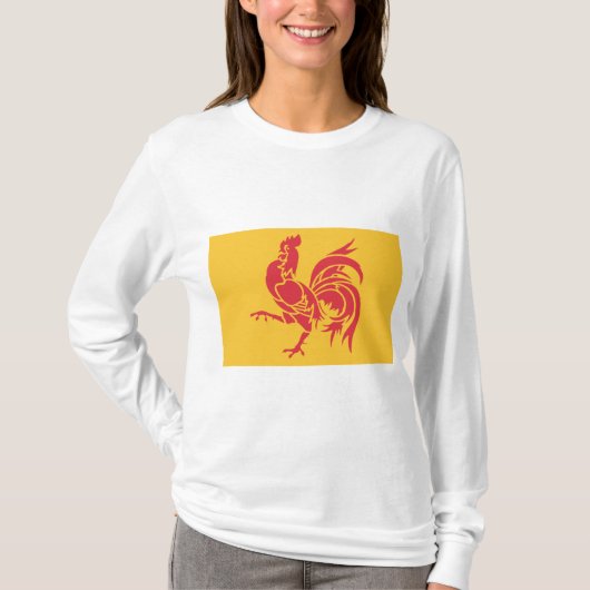 Rooster (vlag Wallonië) T-shirt (Voorkant)