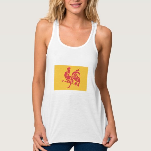 Rooster (vlag Wallonië) Tanktop (Voorkant)