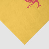 Rooster (vlag Wallonië) Tissuepapier (Detail)