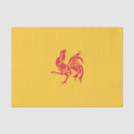 Rooster (vlag Wallonië) Tissuepapier