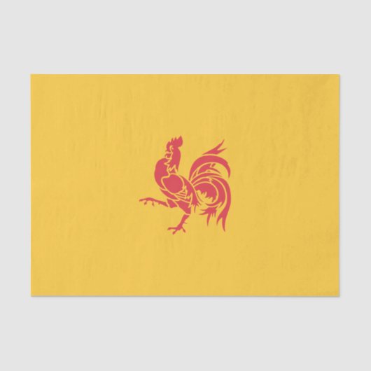 Rooster (vlag Wallonië) Tissuepapier (Voorkant)