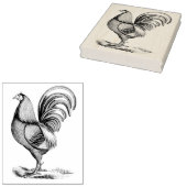  Rooster voor links Rubber Kunststempel Rubberstempel (Gestempeld)