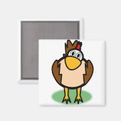 Rooster Watching Magneet (Voorkant / Achterkant)