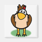 Rooster Watching Magneet (Voorkant)